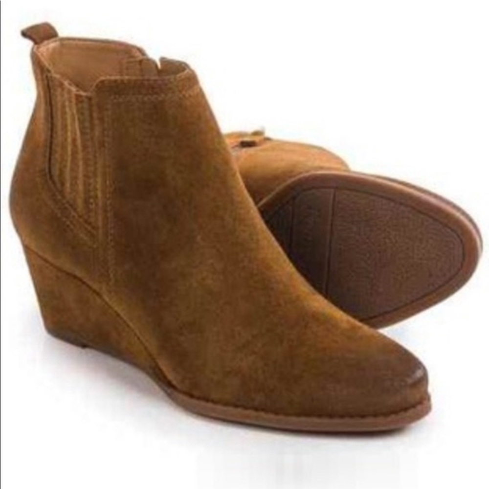 Suede Franco Sarto Welton Wedge Booties